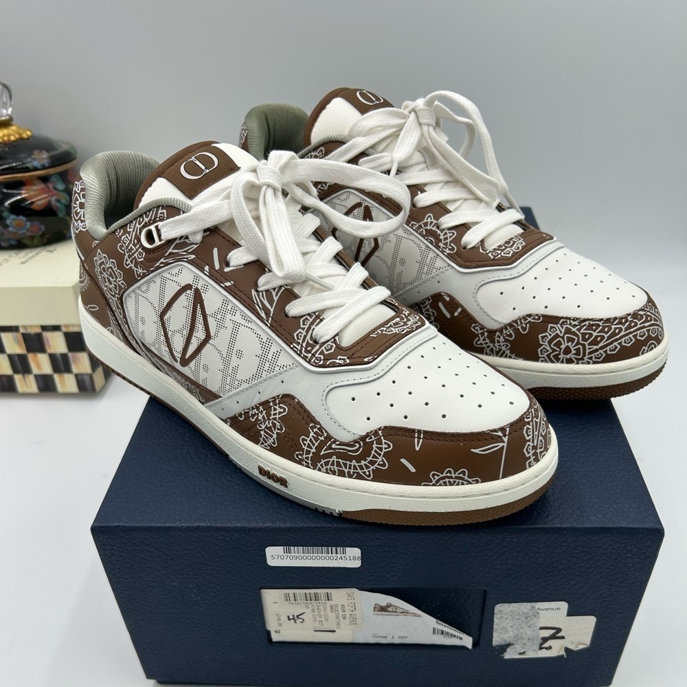 Men's Dior B 27 low Paisley sneakers size 45 made in Italy